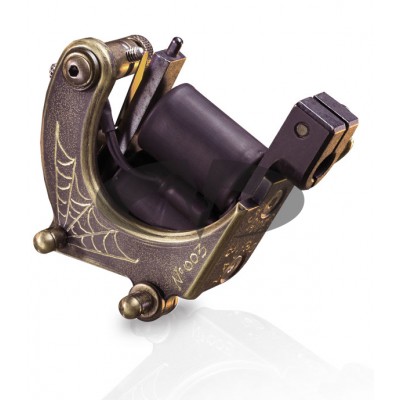 Spider Old Brass Tattoo Machine by Lauro Paolini, Color-Shader