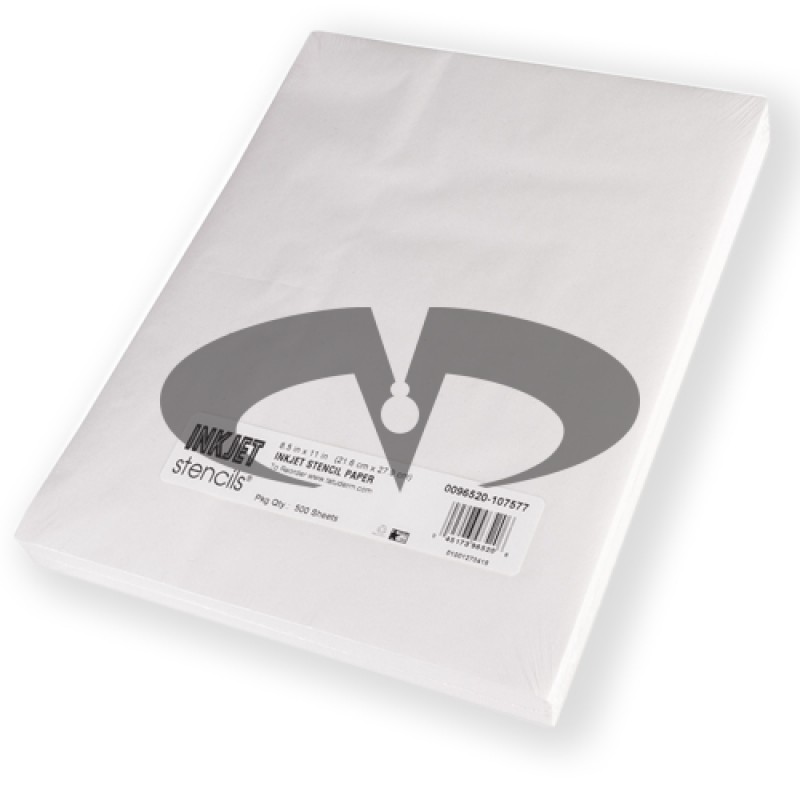 InkJet Stencils - Carta Per Stencil - 500 Fogli  (21.6 x 27.9cm)