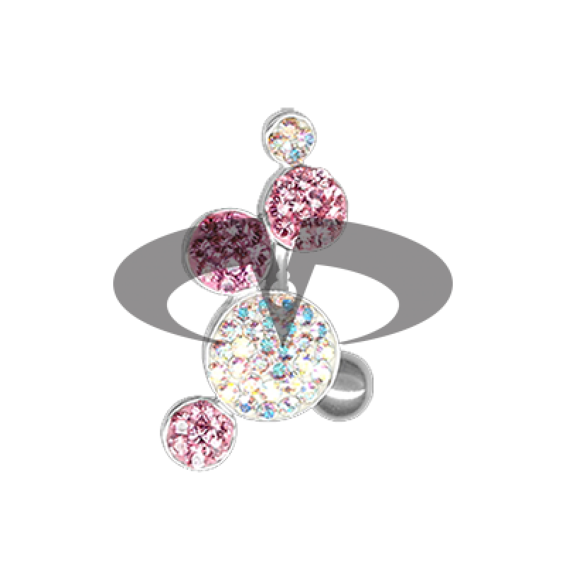 Gioiello Bolle di Cristallo 06 - Rosa
