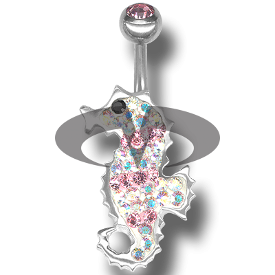 Crystal Seahorse Titanium 03