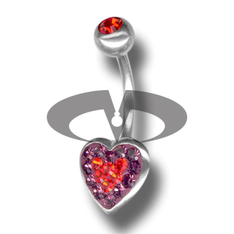 Crystal Heart Titanium 06