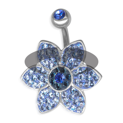 Cristal Fleur de Jasmin Titane 01