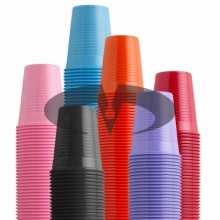 Plastic cups for tattoo studio